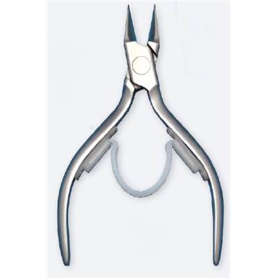 Pince à ongles standard OMEGA , ss fermoir, mors très effilés, 13cm