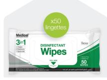 MEDIPAL 50 lingettes désinfectantes