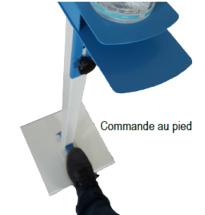 SUPPORT SUR PIED à commande pour distribution de gel hydro-alcoolique