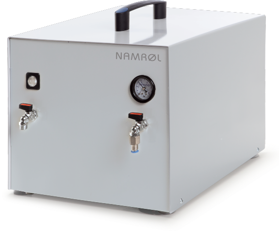 Box avec compresseur silencieux QUIRO-AIR pour seringue