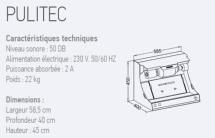 PULIBAC DE TABLE sans aspiration (PULITEC)